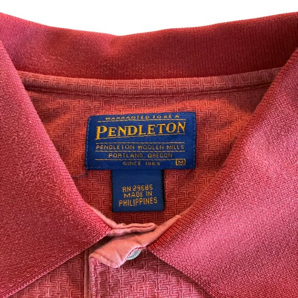 Pendleton Men's Red Short Sleeve Polo Shirt Size Medium - Picture 6 of 6